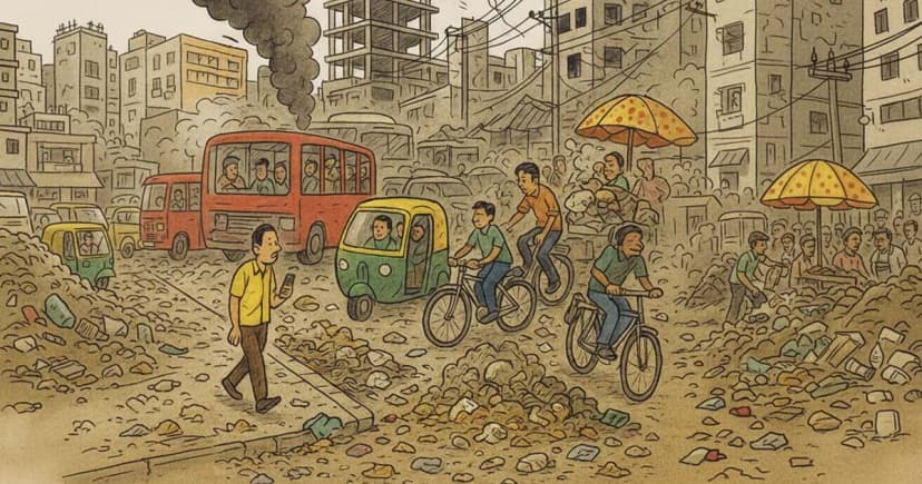 স্বপ্নের নগর আজ দুঃস্বপ্নের শহর!