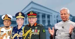 প্রধান উপদেষ্টার সঙ্গে বৈঠক করতে যমুনায় ৩ বাহিনীর প্রধান