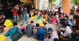 রাবি শিক্ষার্থীর মৃত্যুর ঘটনায় বিক্ষোভ