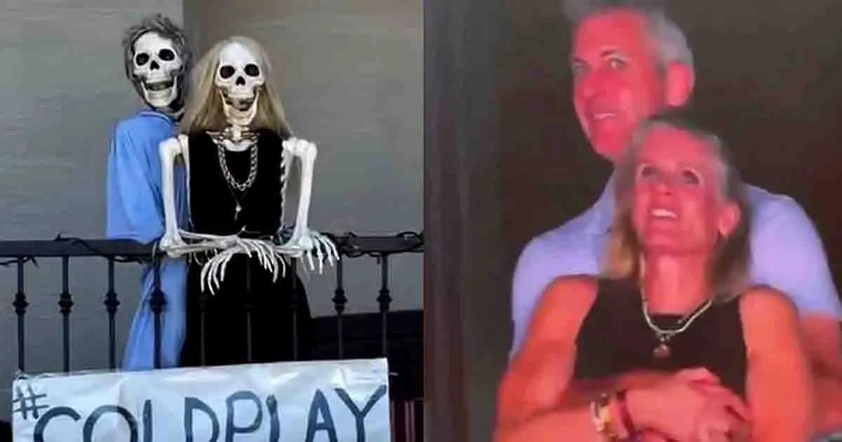 হ্যালোইনে ফিরে এলো কোল্ডপ্লের সেই ভাইরাল দৃশ্য!