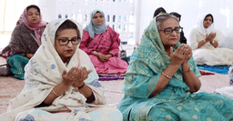 হযরত শাহজালাল ও হযরত শাহ পরানের মাজার জিয়ারত প্রধানমন্ত্রীর