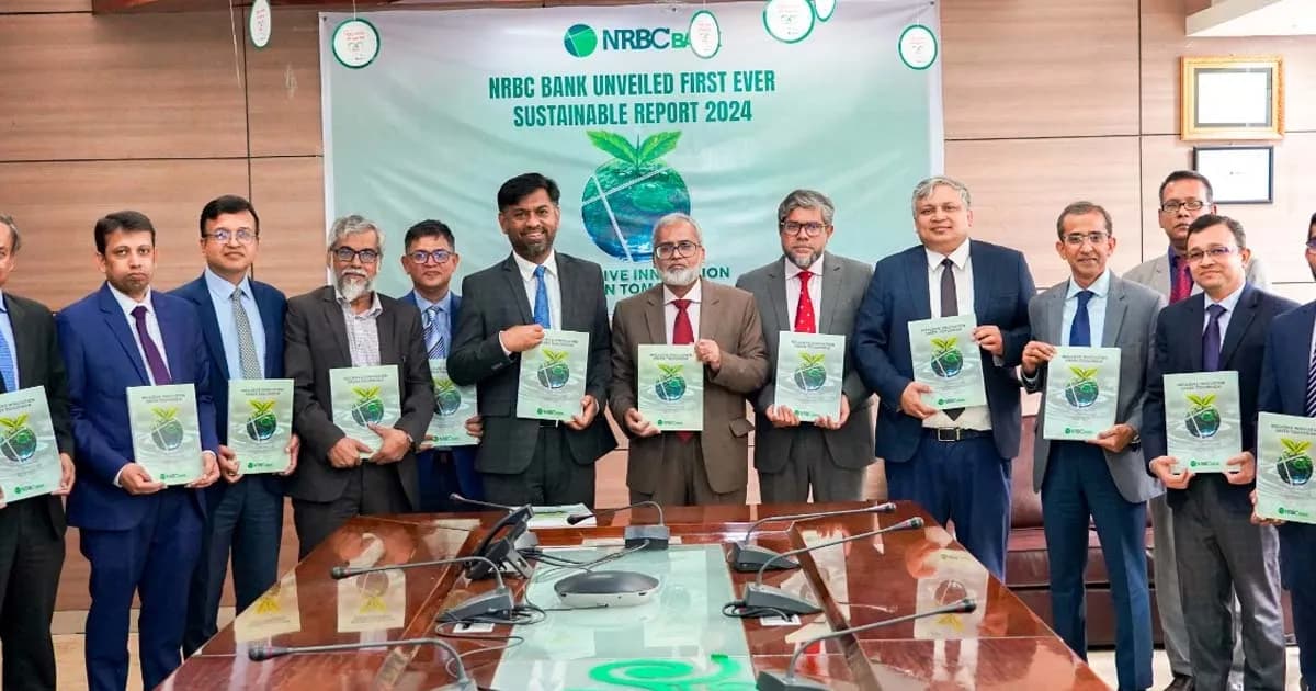 প্রথমবারের মত সাসটেইনেবিলিটি রিপোর্ট প্রকাশ করলো এনআরবিসি ব্যাংক